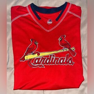 Men’s St Louis Cardinals MLB Baseball Warmup Jersey Short Sleeve Practice Shirt